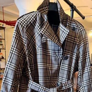 Rag & Bone Harris Plaid Trench Coat